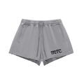 Snow Washed Raw Edge Drawstring Shorts
